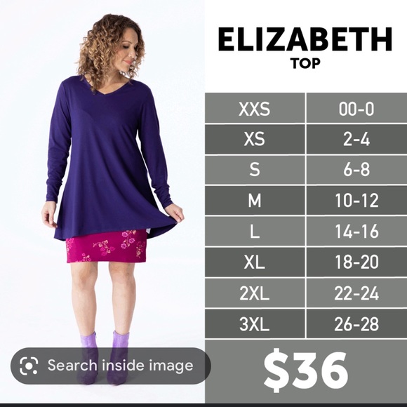 NWT Lularoe Elizabeth, small - Picture 5 of 5